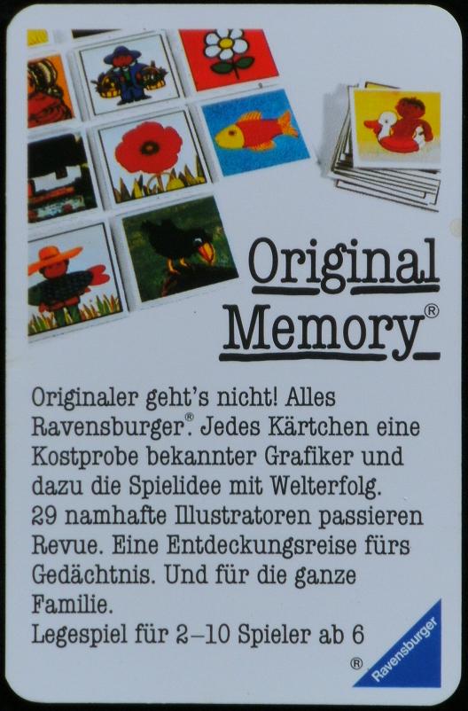 Memory Werbung